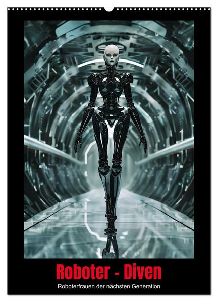 Roboter - Diven (Wandkalender 2026 DIN A2 hoch) CALVENDO Monatskalender