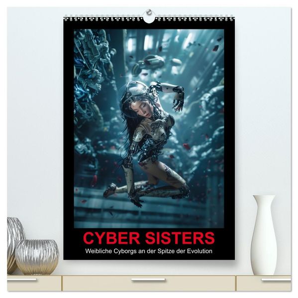 CYBER SISTERS (hochwertiger Premium Wandkalender 2026 DIN A2 hoch) Kunstdruck in Hochglanz