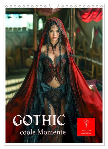 Gothic coole Momente (Wandkalender 2026 DIN A4 hoch) CALVENDO Monatskalender