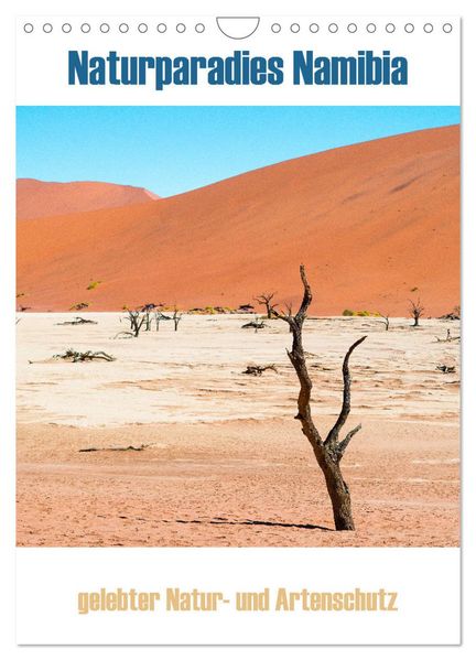 Naturparadies Namibia (Wandkalender 2026 DIN A4 hoch) CALVENDO Monatskalender