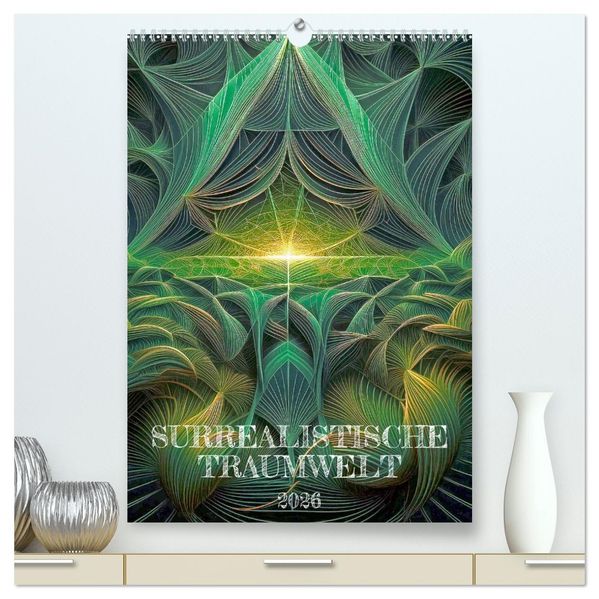 Surrealistische Traumwelt (hochwertiger Premium Wandkalender 2026 DIN A2 hoch) Kunstdruck in Hochglanz