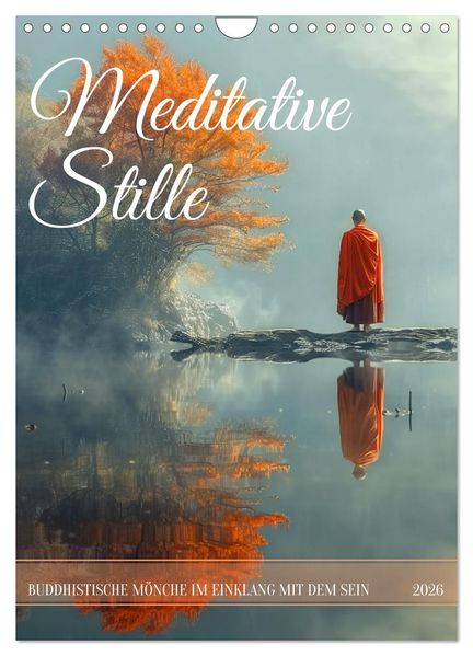 Meditative Stille (Wandkalender 2026 DIN A4 hoch) CALVENDO Monatskalender