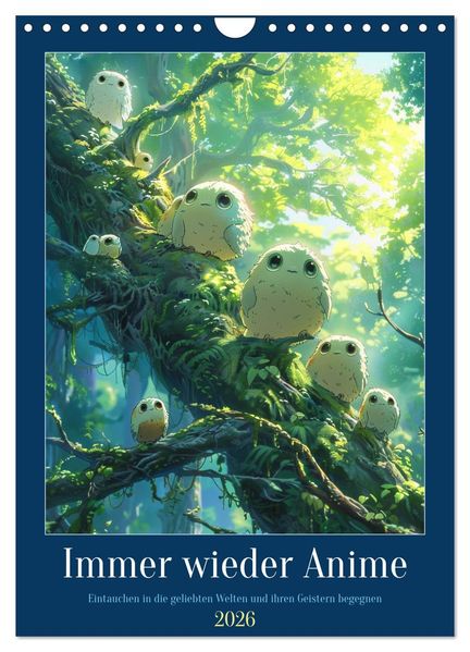 Immer wieder Anime (Wandkalender 2026 DIN A4 hoch) CALVENDO Monatskalender