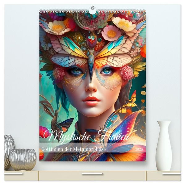 Mystische Frauen - Göttinnen der Metamorphose (hochwertiger Premium Wandkalender 2026 DIN A2 hoch) Kunstdruck in Hochglanz