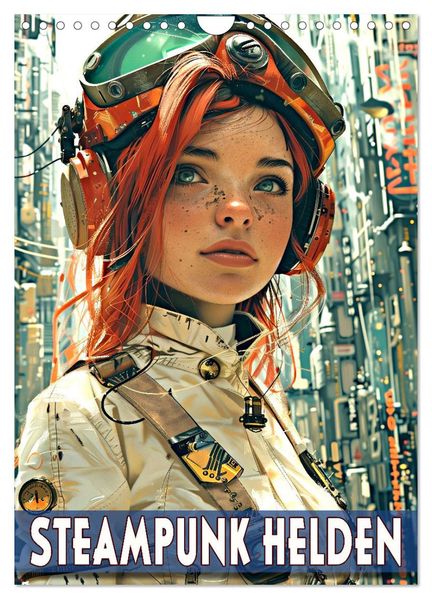 Steampunk Helden (Wandkalender 2026 DIN A4 hoch) CALVENDO Monatskalender