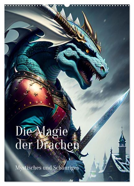 Die Magie der Drachen - Mystisches und Schauriges (Wandkalender 2026 DIN A2 hoch) CALVENDO Monatskalender