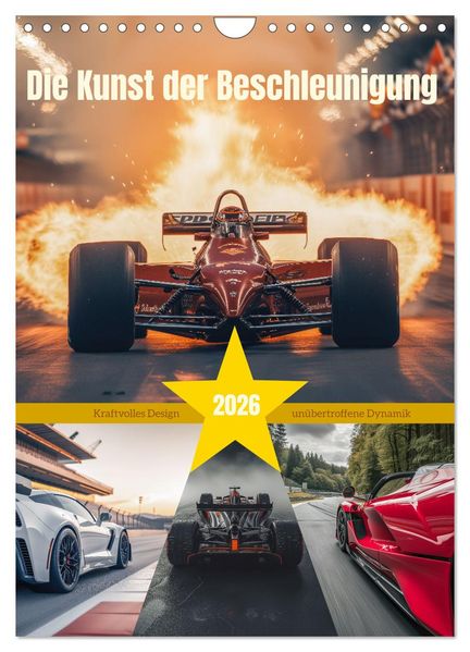 Die Kunst der Beschleunigung (Wandkalender 2026 DIN A4 hoch) CALVENDO Monatskalender