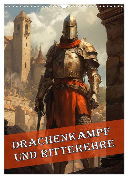 Drachenkampf und Ritterehre (Wandkalender 2026 DIN A3 hoch) CALVENDO Monatskalender