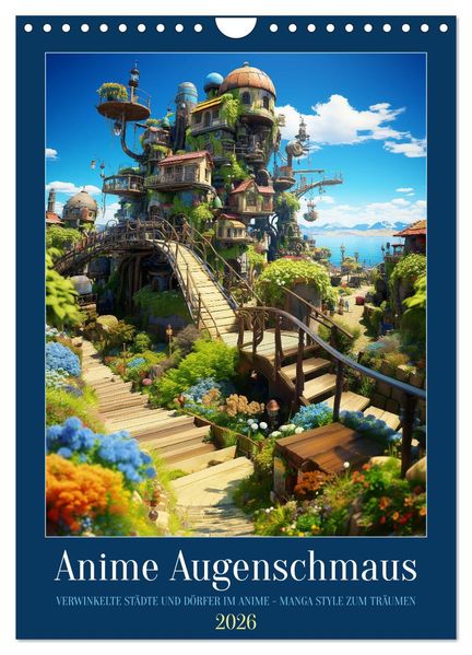 Anime Augenschmaus (Wandkalender 2026 DIN A4 hoch) CALVENDO Monatskalender