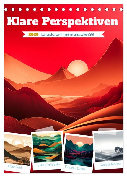 Klare Perspektiven (Tischkalender 2026 DIN A5 hoch) CALVENDO Monatskalender