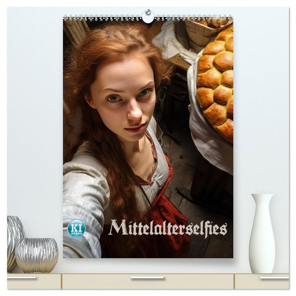 Mittelalterselfies (hochwertiger Premium Wandkalender 2026 DIN A2 hoch) Kunstdruck in Hochglanz
