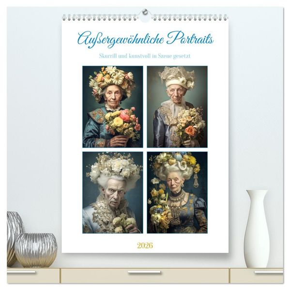 Außergewöhnliche Portraits (hochwertiger Premium Wandkalender 2026 DIN A2 hoch) Kunstdruck in Hochglanz