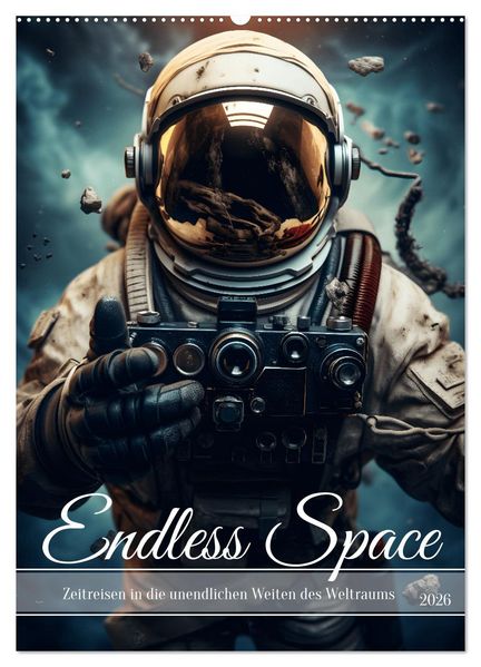 Endless Space - Zeitreisen in die unendlichen Weites des Weltraums (Wandkalender 2026 DIN A2 hoch) CALVENDO Monatskalender