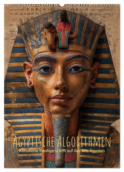 Ägyptische Algorithmen - Künstliche Intelligenz trifft auf das alte Ägypten (Wandkalender 2026 DIN A2 hoch) CALVENDO Monatskalender