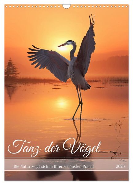 Tanz der Vögel (Wandkalender 2026 DIN A3 hoch) CALVENDO Monatskalender
