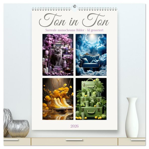 Ton in Ton (hochwertiger Premium Wandkalender 2026 DIN A2 hoch) Kunstdruck in Hochglanz