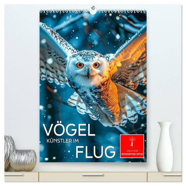 Vögel - Künstler im Flug (hochwertiger Premium Wandkalender 2026 DIN A2 hoch) Kunstdruck in Hochglanz