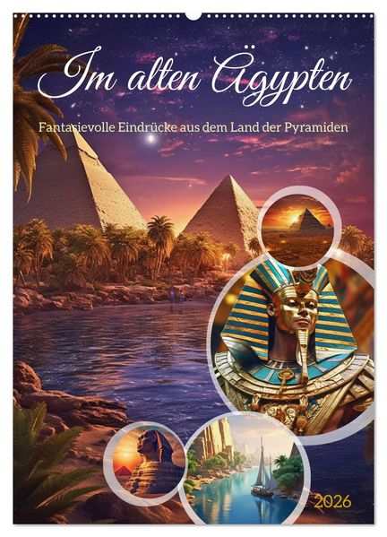Im alten Ägypten (Wandkalender 2026 DIN A2 hoch) CALVENDO Monatskalender