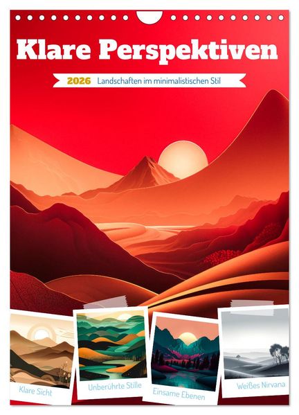 Klare Perspektiven (Wandkalender 2026 DIN A4 hoch) CALVENDO Monatskalender