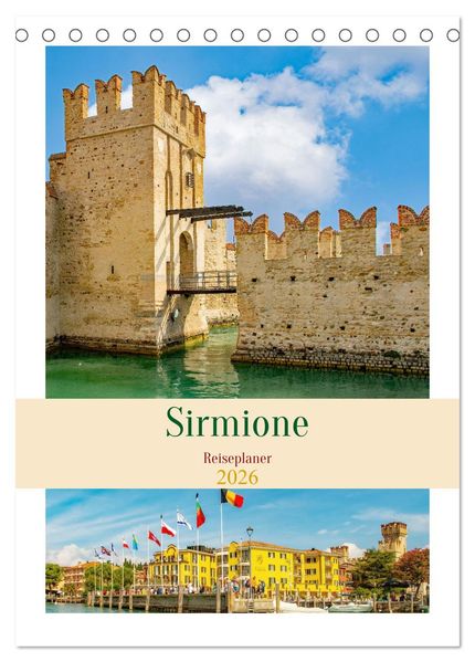 Sirmione - Reiseplaner (Tischkalender 2026 DIN A5 hoch) CALVENDO Monatskalender