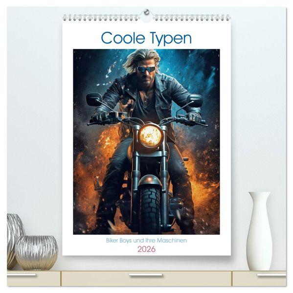 Coole Typen (hochwertiger Premium Wandkalender 2026 DIN A2 hoch) Kunstdruck in Hochglanz