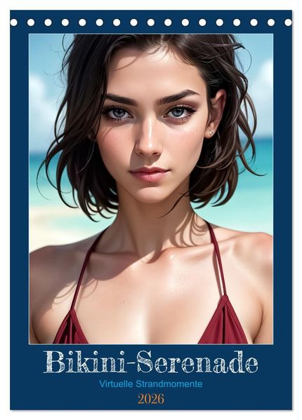 Bikini-Serenade (Tischkalender 2026 DIN A5 hoch) CALVENDO Monatskalender