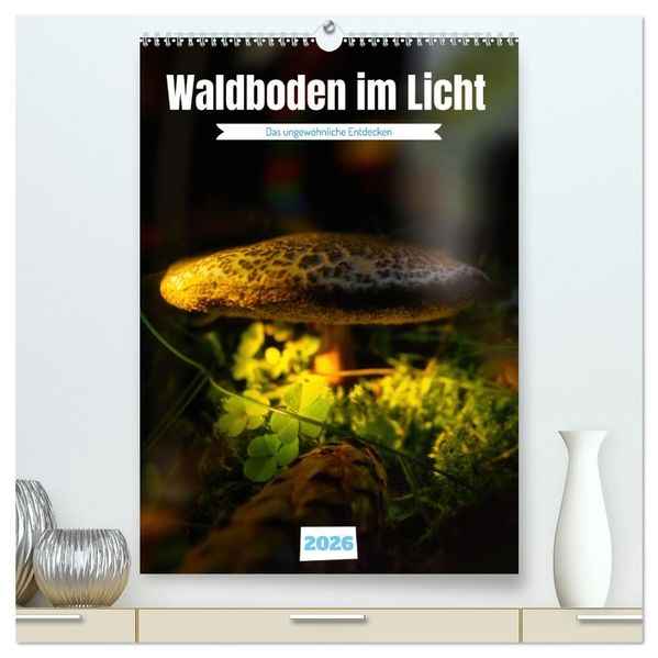 Waldboden im Licht (hochwertiger Premium Wandkalender 2026 DIN A2 hoch) Kunstdruck in Hochglanz