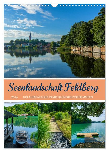 Seenlandschaft Feldberg (Wandkalender 2026 DIN A3 hoch) CALVENDO Monatskalender