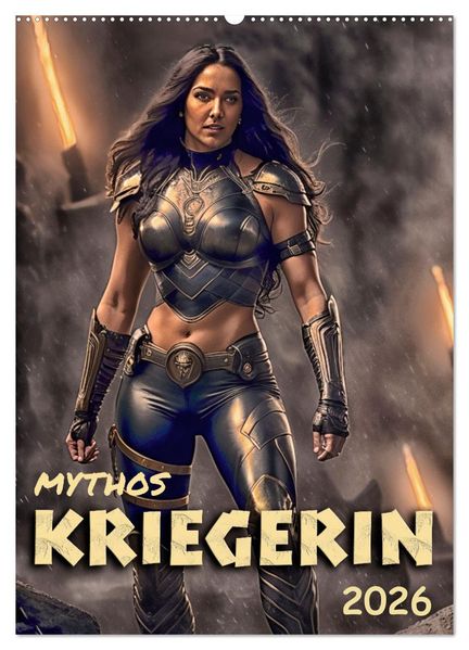 Mythos Kriegerin (Wandkalender 2026 DIN A2 hoch) CALVENDO Monatskalender