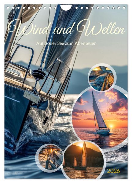 Wind und Wellen (Wandkalender 2026 DIN A4 hoch) CALVENDO Monatskalender