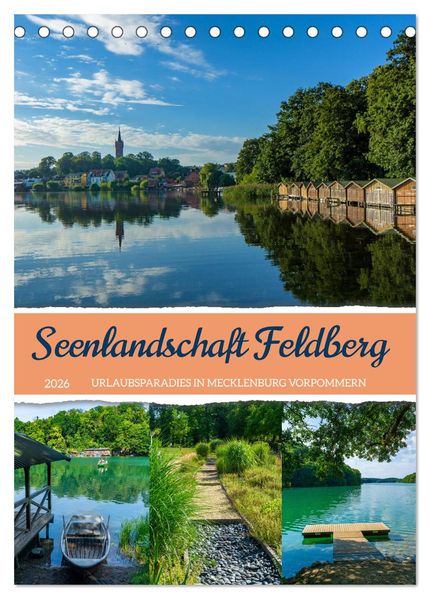 Seenlandschaft Feldberg (Tischkalender 2026 DIN A5 hoch) CALVENDO Monatskalender