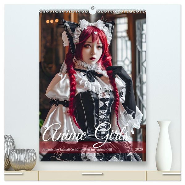 Anime-Girls - Japanische Kawaii-Schönheiten im Anime-Stil (hochwertiger Premium Wandkalender 2026 DIN A2 hoch) Kunstdruck in Hochglanz