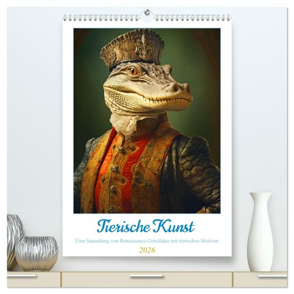 Tierische Kunst - Eine Sammlung von Renaissance-Gemälden mit tierischen Motiven (hochwertiger Premium Wandkalender 2026 DIN A2 hoch) Kunstdruck in Hochglanz
