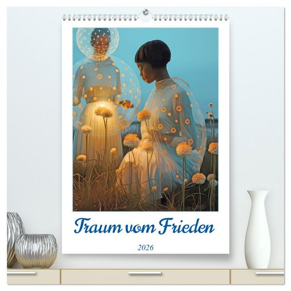 Traum vom Frieden (hochwertiger Premium Wandkalender 2026 DIN A2 hoch) Kunstdruck in Hochglanz