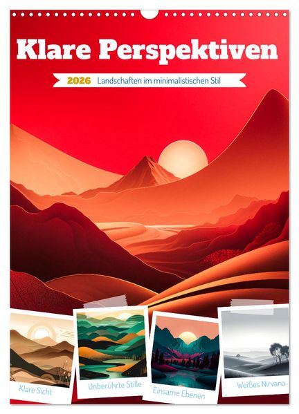 Klare Perspektiven (Wandkalender 2026 DIN A3 hoch) CALVENDO Monatskalender