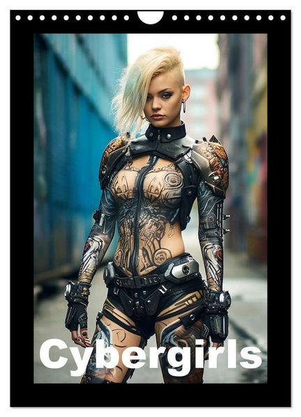 Cybergirls (Wandkalender 2026 DIN A4 hoch) CALVENDO Monatskalender