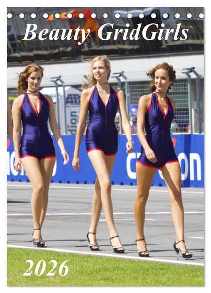 Beauty Grid Girls 2026 (Tischkalender 2026 DIN A5 hoch) CALVENDO Monatskalender