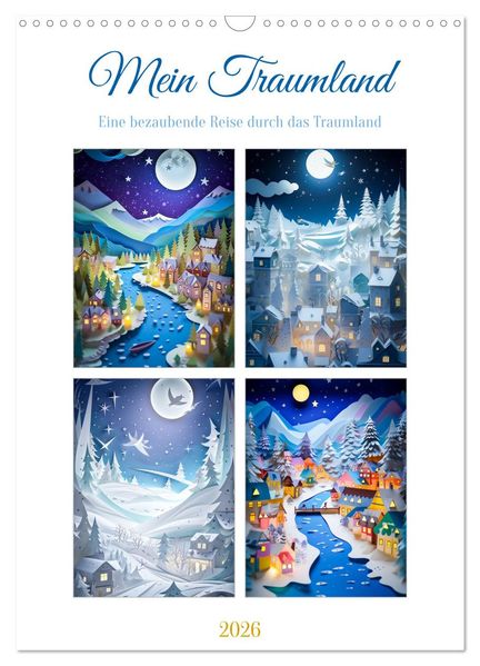 Mein Traumland (Wandkalender 2026 DIN A3 hoch) CALVENDO Monatskalender