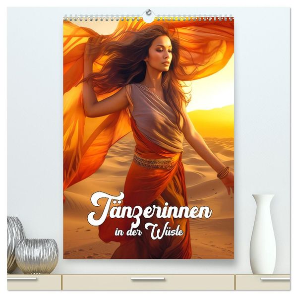 Tänzerinnen in der Wüste (hochwertiger Premium Wandkalender 2026 DIN A2 hoch) Kunstdruck in Hochglanz