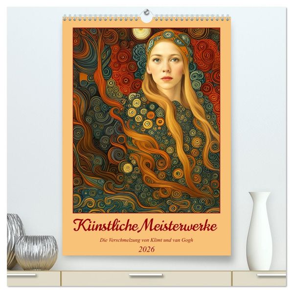 Künstliche Meisterwerke (hochwertiger Premium Wandkalender 2026 DIN A2 hoch) Kunstdruck in Hochglanz