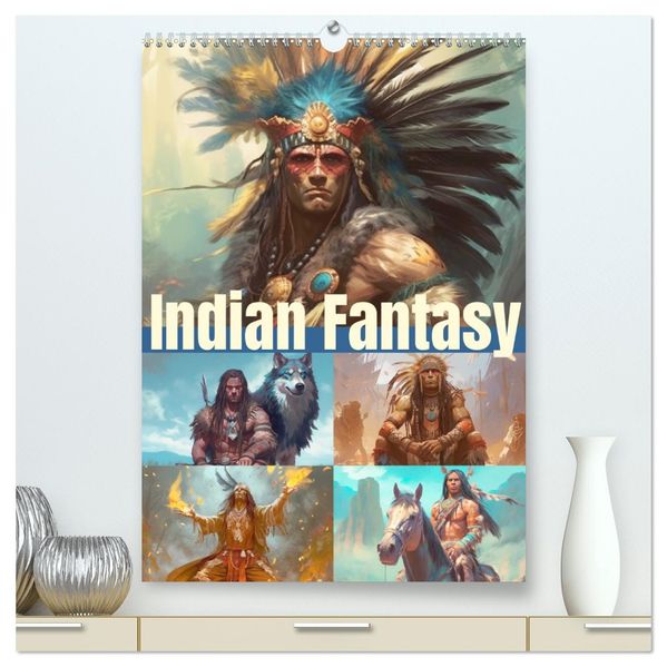 Indian Fantasy (hochwertiger Premium Wandkalender 2026 DIN A2 hoch) Kunstdruck in Hochglanz