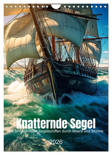 Knatternde Segel (Wandkalender 2026 DIN A4 hoch) CALVENDO Monatskalender