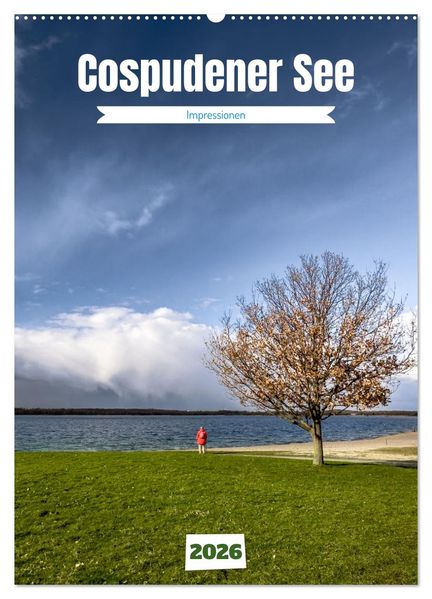 Cospudener See (Wandkalender 2026 DIN A2 hoch) CALVENDO Monatskalender