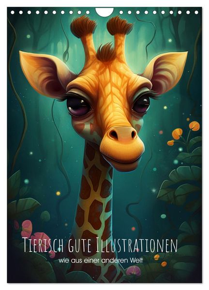 Tierisch gute Illustrationen wie aus einer anderen Welt (Wandkalender 2026 DIN A4 hoch) CALVENDO Monatskalender