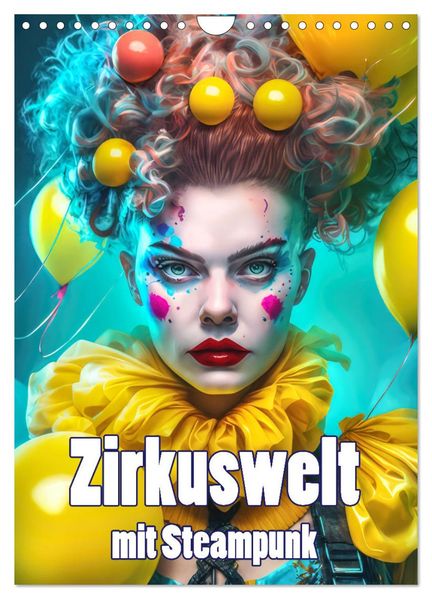 Zirkuswelt mit Steampunk (Wandkalender 2026 DIN A4 hoch) CALVENDO Monatskalender