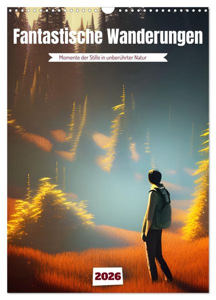 Fantastische Wanderungen (Wandkalender 2026 DIN A3 hoch) CALVENDO Monatskalender