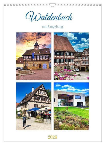 Waldenbuch und Umgebung (Wandkalender 2026 DIN A3 hoch) CALVENDO Monatskalender