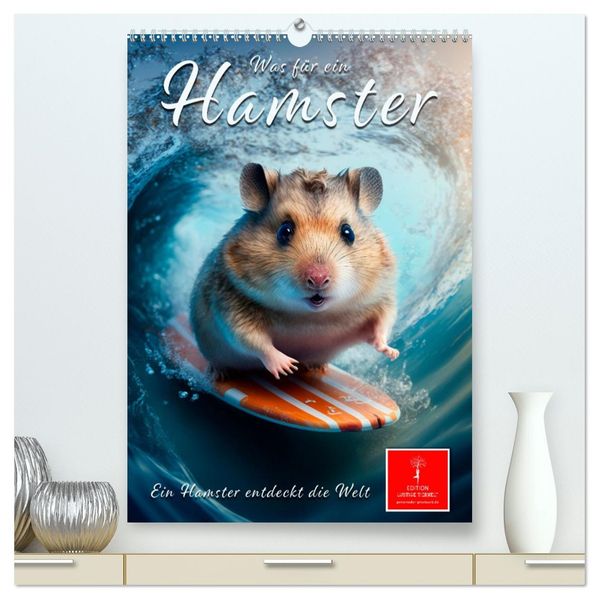 Was für ein Hamster (hochwertiger Premium Wandkalender 2026 DIN A2 hoch) Kunstdruck in Hochglanz