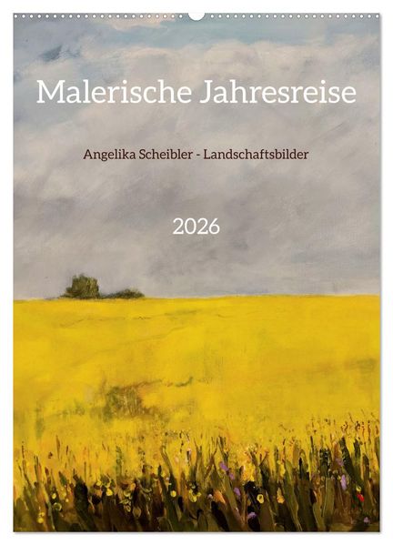 Malerische Jahresreise (Wandkalender 2026 DIN A2 hoch) CALVENDO Monatskalender