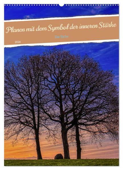 Planen mit dem Symbol der inneren Stärke (Wandkalender 2026 DIN A2 hoch) CALVENDO Monatskalender